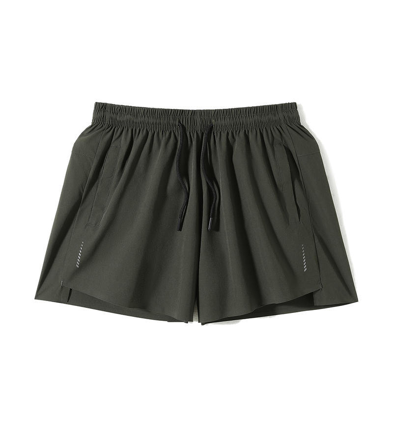 Pantalones cortos de secado rápido, pantalones de entrenamiento de malla transpirables para hombres, entrenamiento de maratón, pantalones deportivos