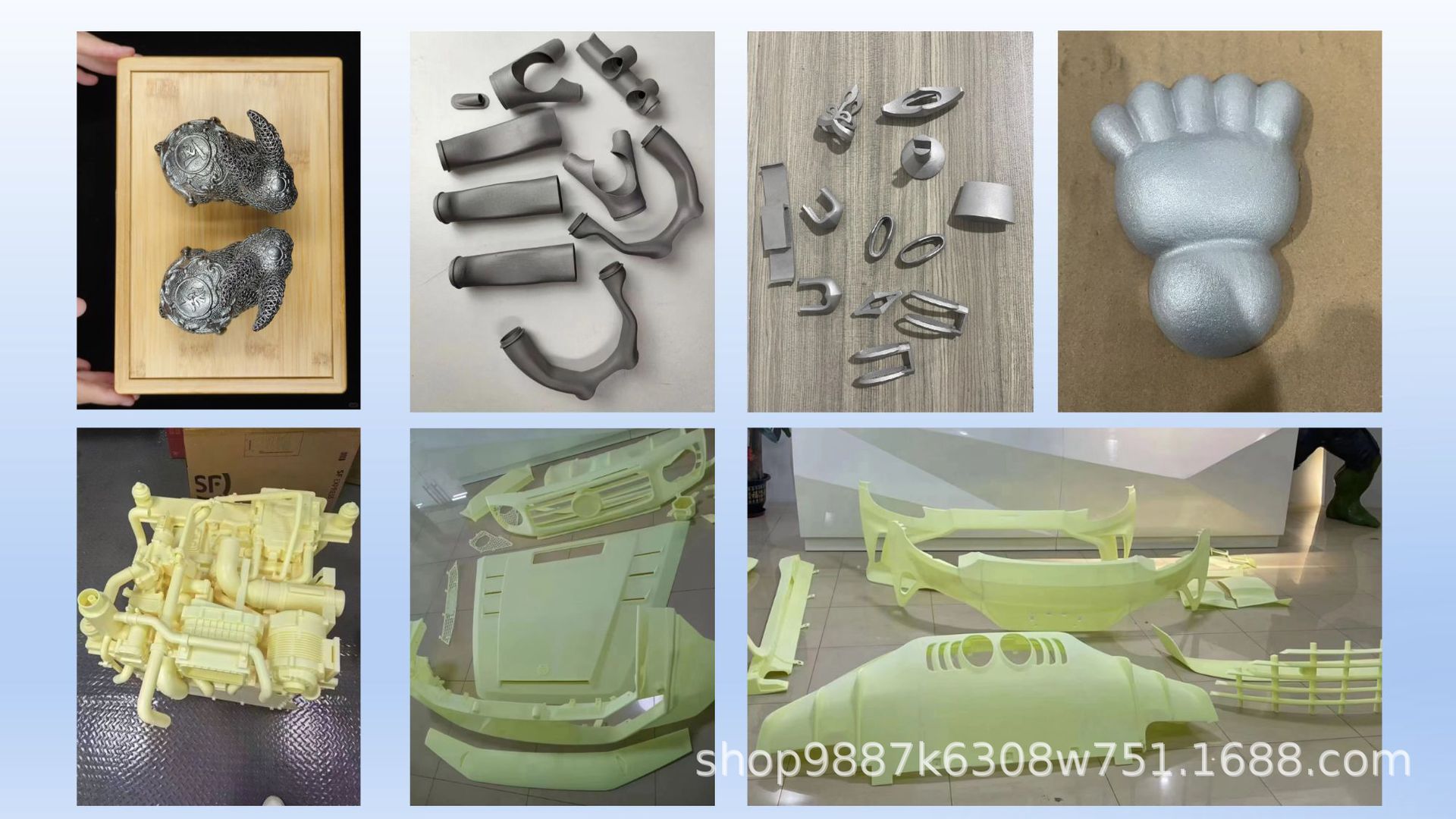 3D printing services: metal printing, nylon, PLA resin, PETG, silicone, rapid prototyping