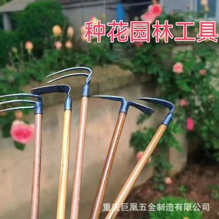 Small Hoe for Turning Soil and Loosening Soil in Gardens, Manganese Steel Forged Small Hoe for Gardening, Digging Soil, Planting Flowers and Vegetables, and Turning Soil