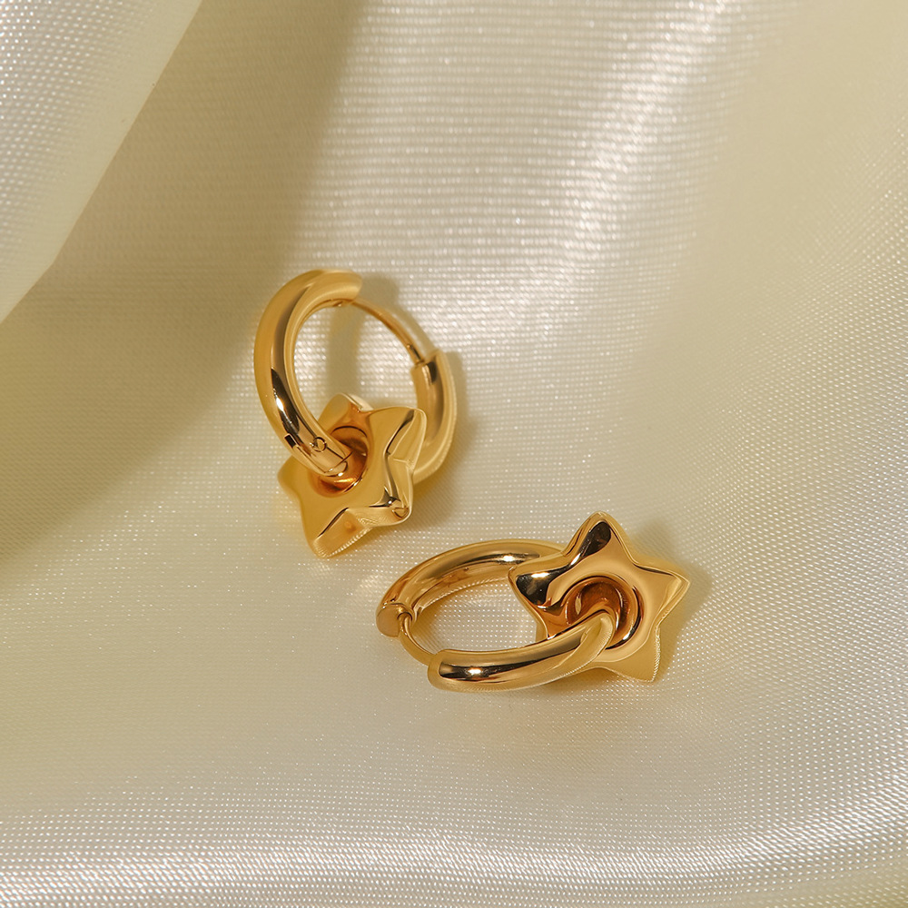 Fashion Star Stainless Steel Earrings Plating Stainless Steel Earrings