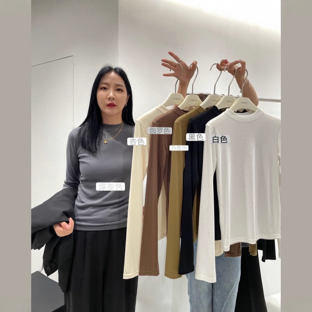 Victoria T half turtleneck bottoming shirt