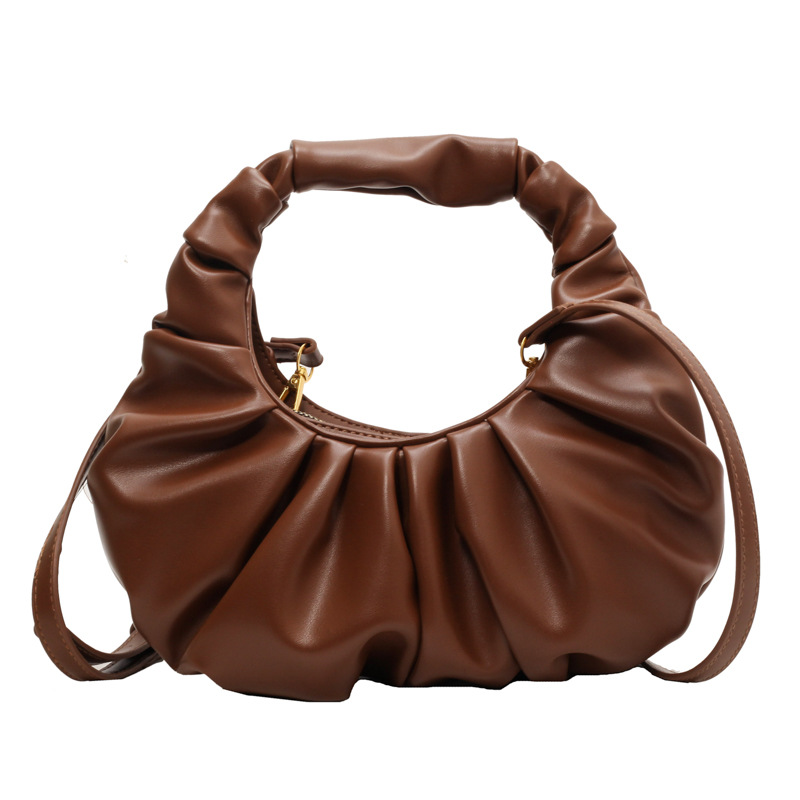 Cloud pleated for women in 2024, new underarm bag, single shoulder crossbody, niche texture, versatile, Korean version_voghion.com