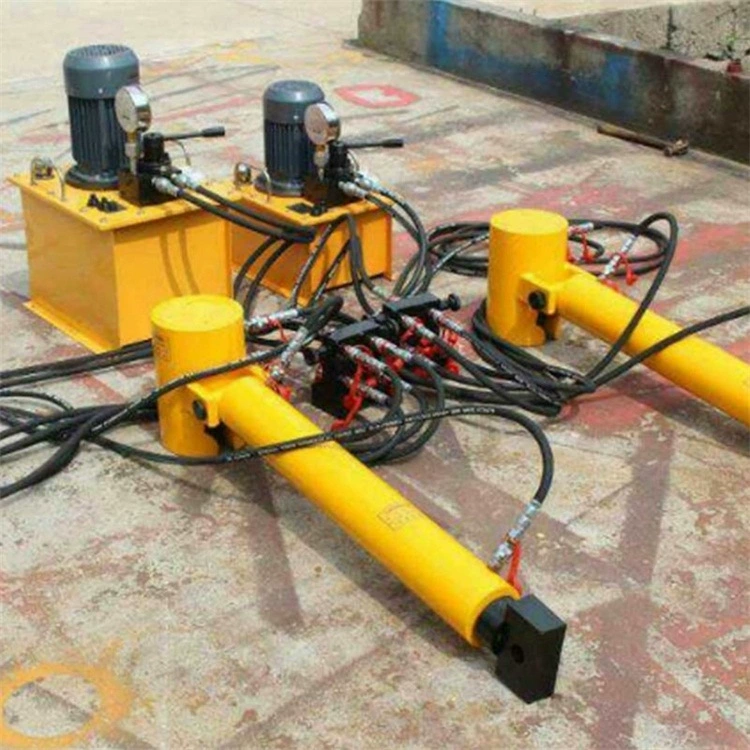 Гидравлический станок для сдвига рельсов