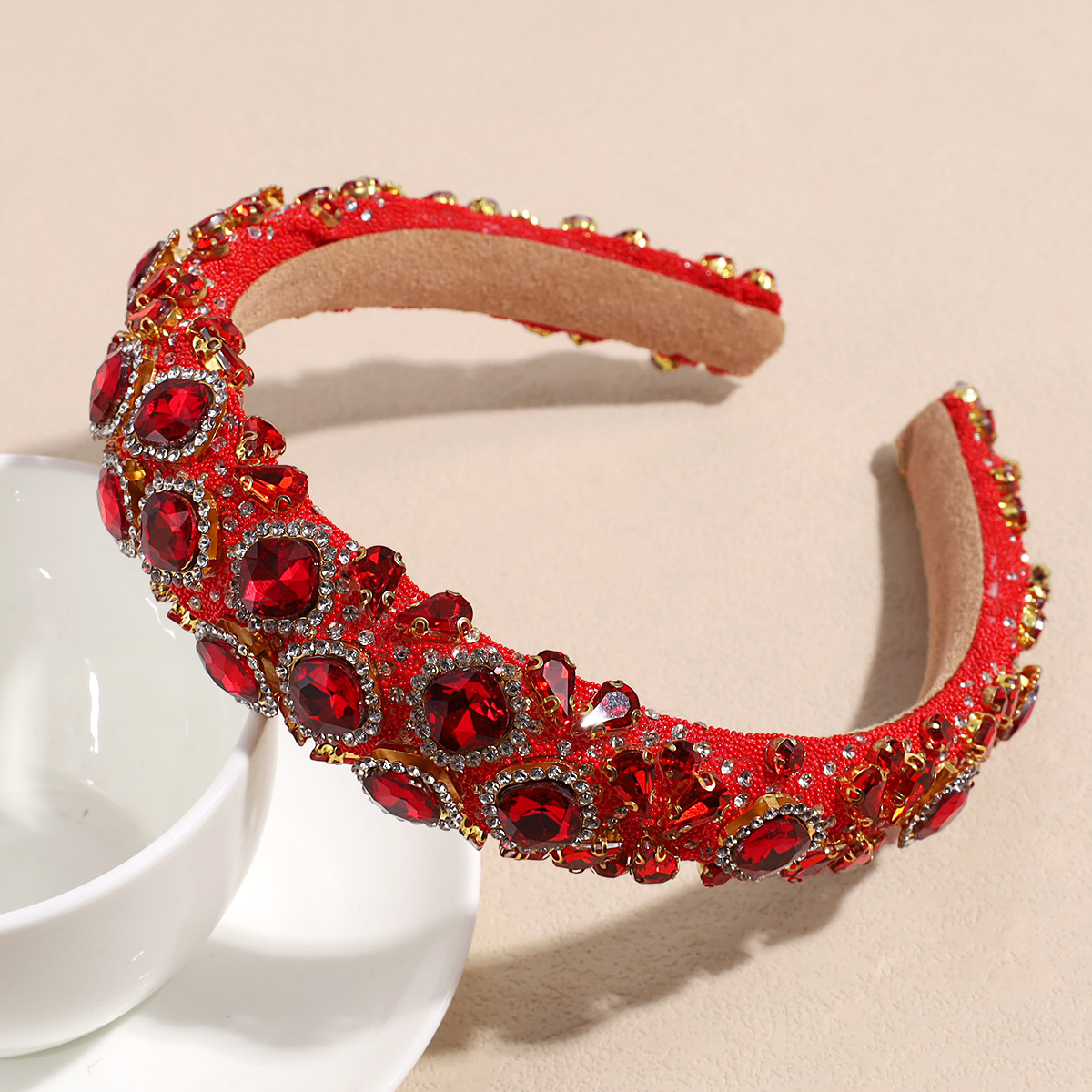 180g Weight Hair Band Hair Accessories Type 1 Piece Quantity Banquet, Party Occasion Cloth Material Glittery Pattern All Seasons Season Women's Gender Glam, Sweet Style Glam Sweet Women's Glittery Cloth Hair Band 8