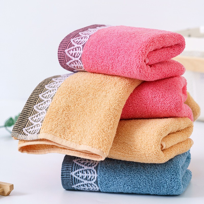 Factory wholesale cotton leaves towel home daily stall gift couples adult face towel gift towel