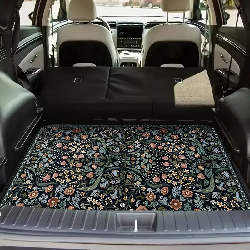 Crystal velvet car trunk mat, wear-resistant, cross-border Amazon dust-proof mat, water-absorbent, dirt-resistant, easy to maintain, wholesale