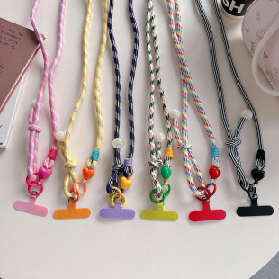 Crossing with Love Dopamine Star Pendant Long Rope Mobile Phone Lanyard Neck Key Pendant Mobile Phone Universal