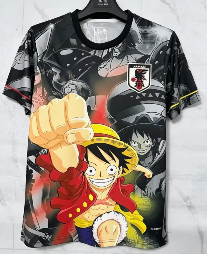 25-26 Nueva camiseta de anime de camiseta japonesa One Piece Samurai Sakura Dragon Ball Uniforme de fútbol transfronterizo de edición especial