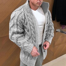K 92923 Knitted Jacquard Sweater Men �Ứ��ʿë�� ���l
