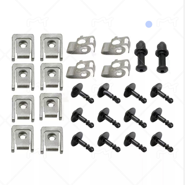 26pcs engine gearbox lower guard plate screw buckle for Audi guard bottom buckle