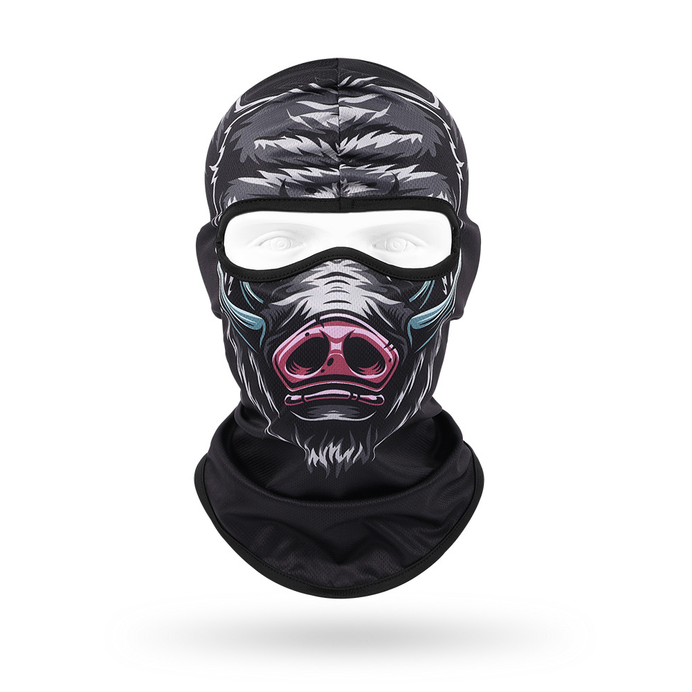 Sudor absorbente máscara transpirable de secado rápido para hombres y mujeres ciclismo al aire libre bicicleta protección solar sombrero lindo mascota sombrero animal bufanda