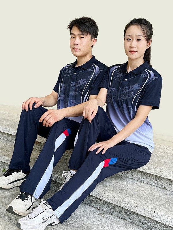 夏季运动服套装短袖长裤学生运动会出场服男女同款团体广场舞|undefined