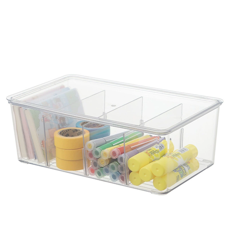 Прозрачная настольная перегородка ящик для хранения косметики Многофункциональная перегородка Организатор ящик Холодильник Ящик для хранения фруктов