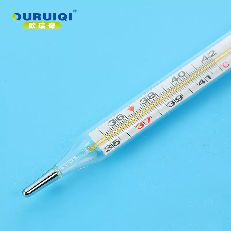 腋下玻璃体温计水银体温计CE MSDS认证 摄氏度&华氏度医药包用