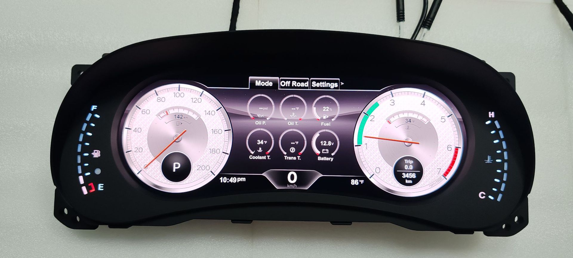 Suitable for Jeep Wrangler 2007-2023, Modified and Upgraded Full Lcd Instrument Panel