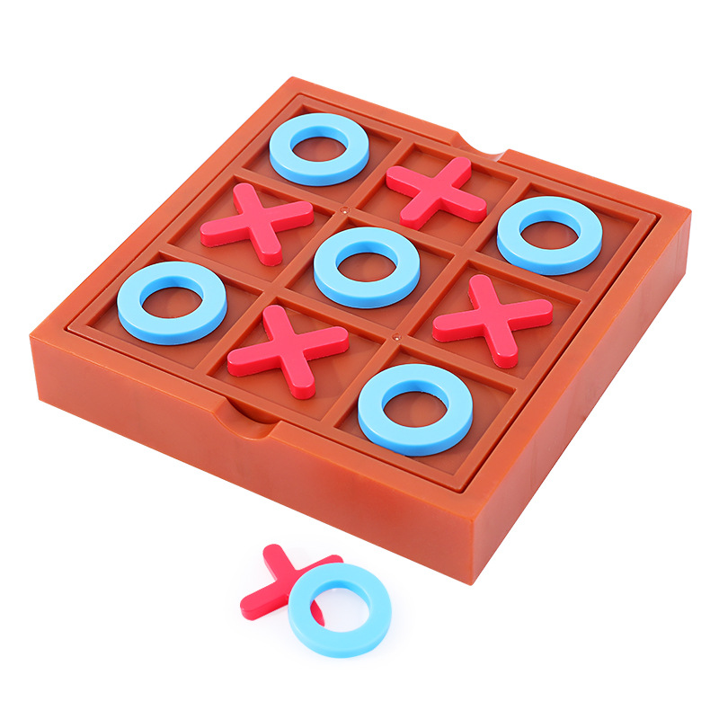 Niños de tres piezas XO tic-tac-toe rompecabezas pensamiento entrenamiento juguete divertido juego niño muñeca juego de mesa interactivo entre padres e hijos