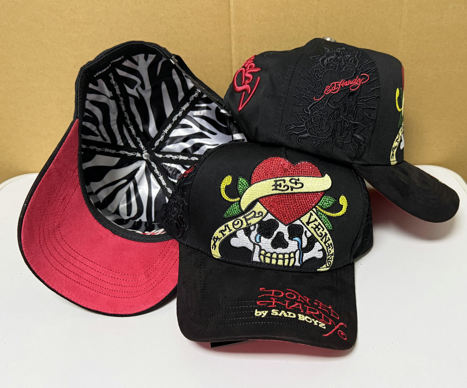 Ed Hardy Sad Boyz Cap Black