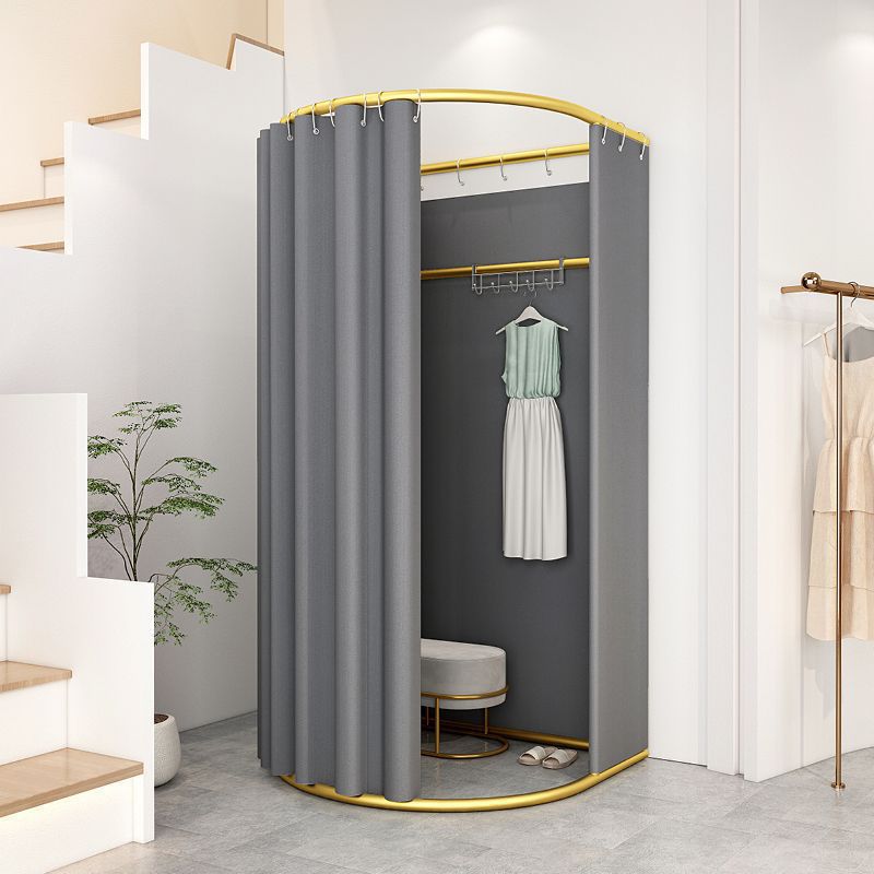 Cortina de vestuario portátil plegable simple para vestuario de vestuario móvil temporal del centro comercial