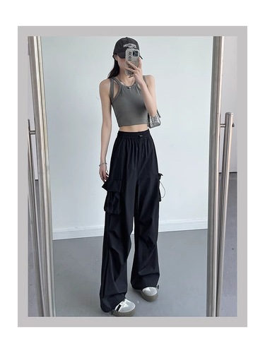 【Official Image】 Women's 2025 New Design Windproof Wide Leg Pants Summer Thin Hiking Sports Pants