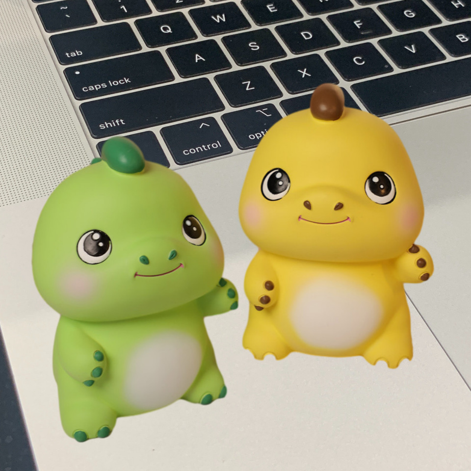 Dibujos animados lindo mascota dragón año Piggy Bank resistente a la caída resistente a los golpes Caja de Ahorro regalo decoración de escritorio muñeca