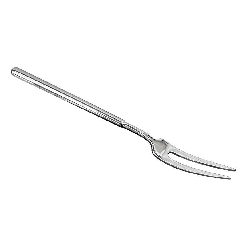 Tenedor de fruta de dos dientes de acero inoxidable té de la tarde postre pastel tenedor de postre tenedor engrosado tenedor de comida occidental maya tenedor de comida pequeño