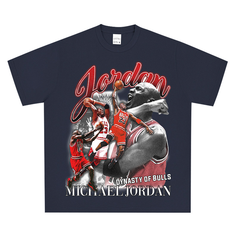 Manga corta azul marino