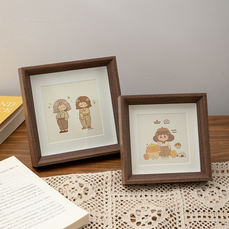 Wooden Square Small Photo Frame Platform ins Style Mini Photo Frame Ornaments 4 Inch 5 Inch 6 Inch Picture Frame Hollow Photo Frame Wholesale Wooden Square Small Photo Frame Platform ins Style Mini Photo Frame Ornaments 4 Inch 5 Inch 6 Inch Picture Frame Hollow Photo Frame Wholesale