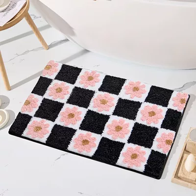 Plush Christmas Holiday Carpet for, Avtomobil döşəmə paspasları - 717fyrdd-5-4060cm-imitation-cashmere-dot-plastic-bottom
