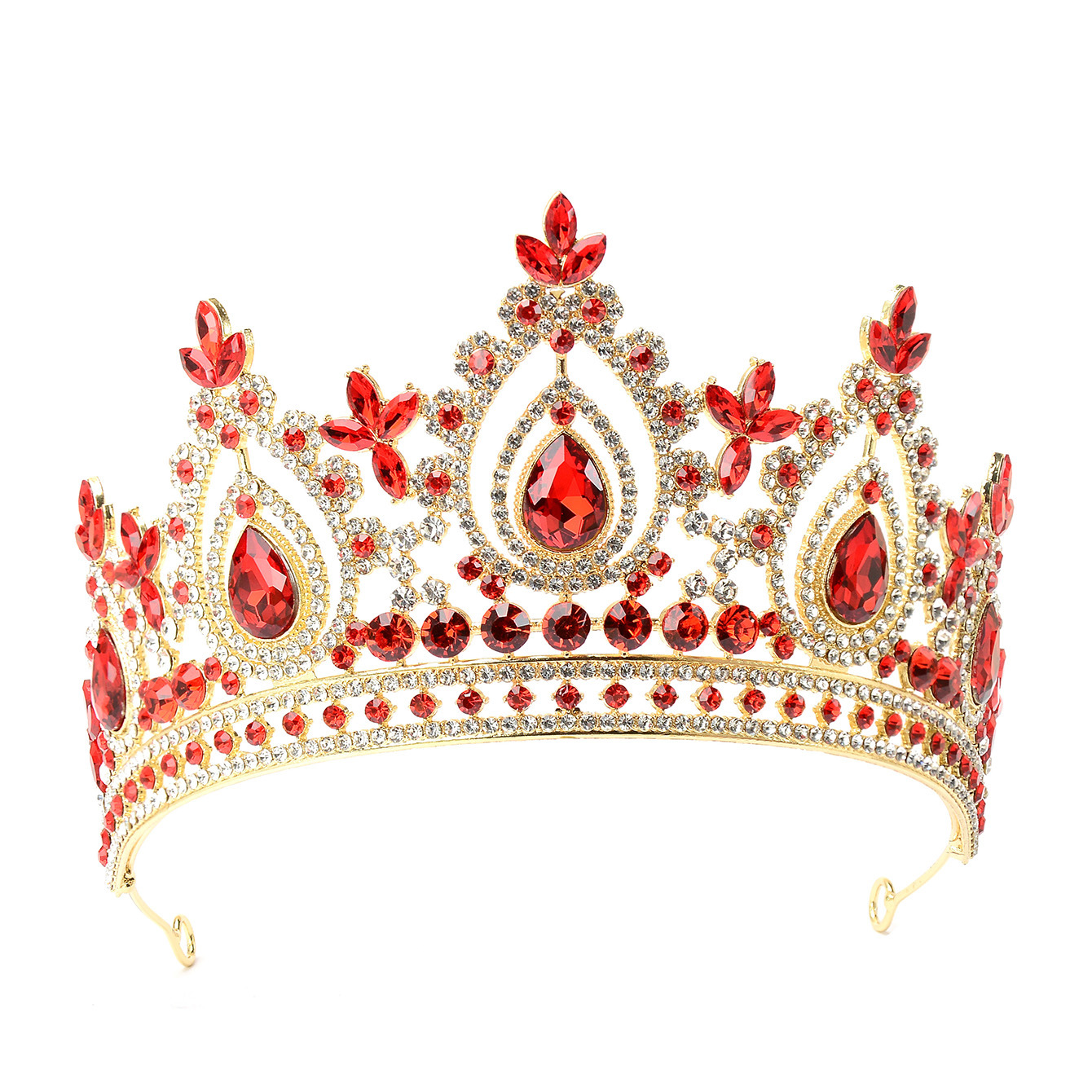 2024 especial transfronterizo aleación de diamantes de imitación corona nupcial tocado boda cumpleaños graduación banquete espectáculo accesorios accesorios para el cabello