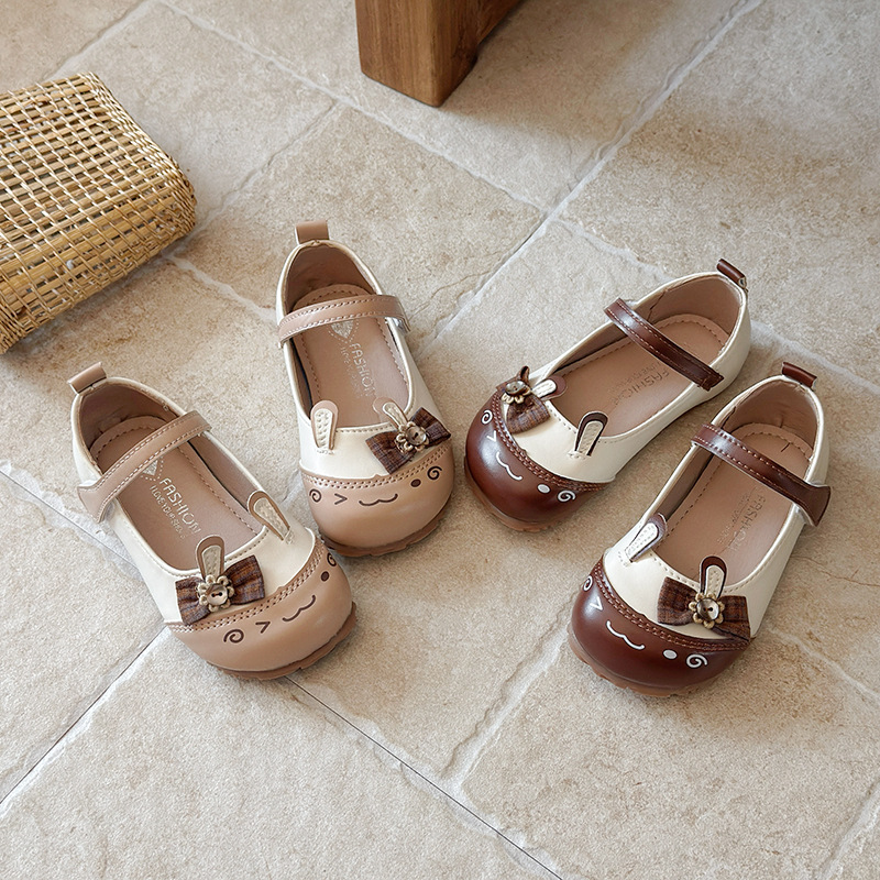 Zapatos de cuero para niñas 2026 primavera y otoño nuevos zapatos de bebé femenino, zapatos de princesa poco profundos, zapatos de sola suave lindos image 3