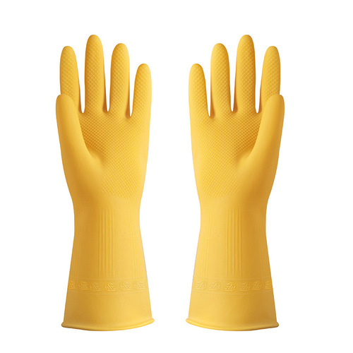 Housework gloves waterproof kitchen dishwashing cleaning household beef tendon labor protection wear-resistant durable rubber latex rubber gloves