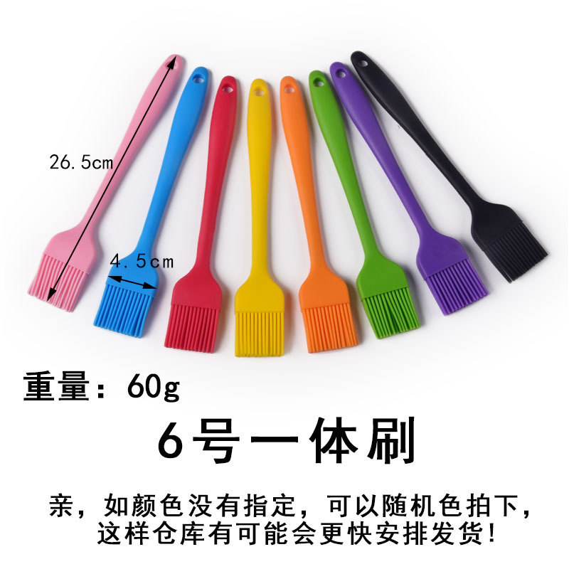 一体全包ハンドルシリカゲルクリームブラシキッチンソースブラシ掃子bbqバーベキューブラシケーキ焙煎ツール|undefined