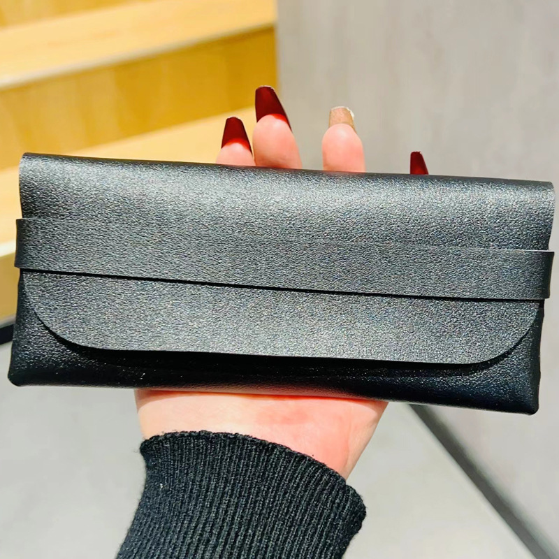 Leather handmade glasses box portable glasses bag reading glasses bag wholesale sunglasses leather glasses storage box