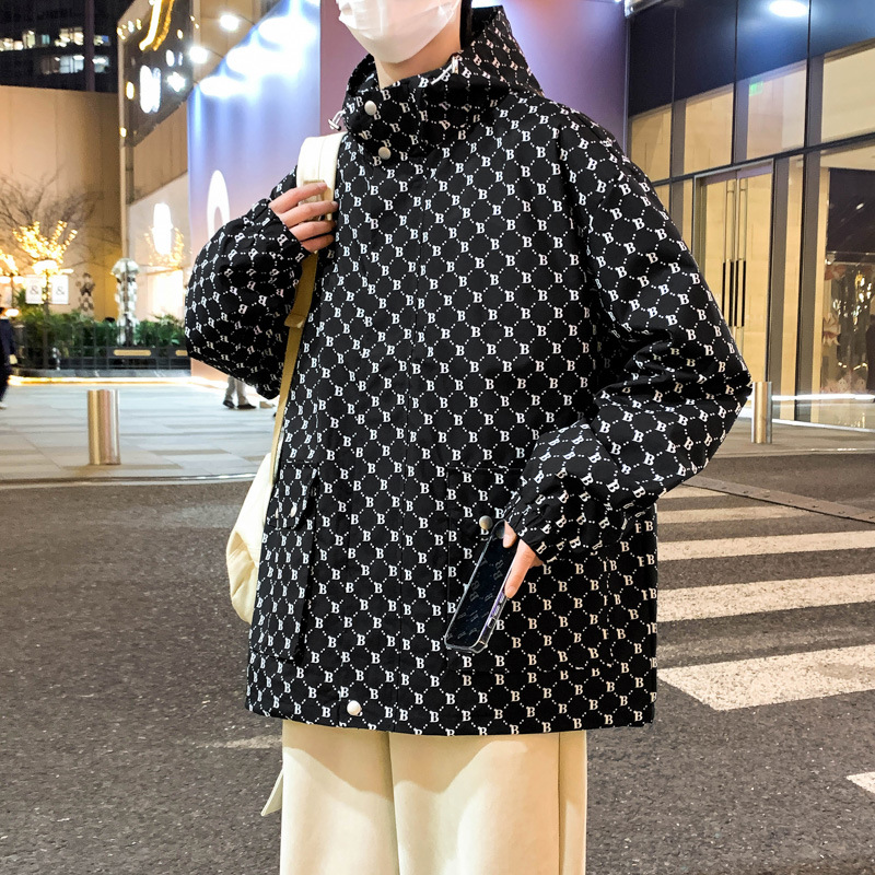 Chaqueta de primavera nueva chaqueta de hombre ligera con capuz chaqueta casual de moda suelta versátil ropa de asalto de tendencia