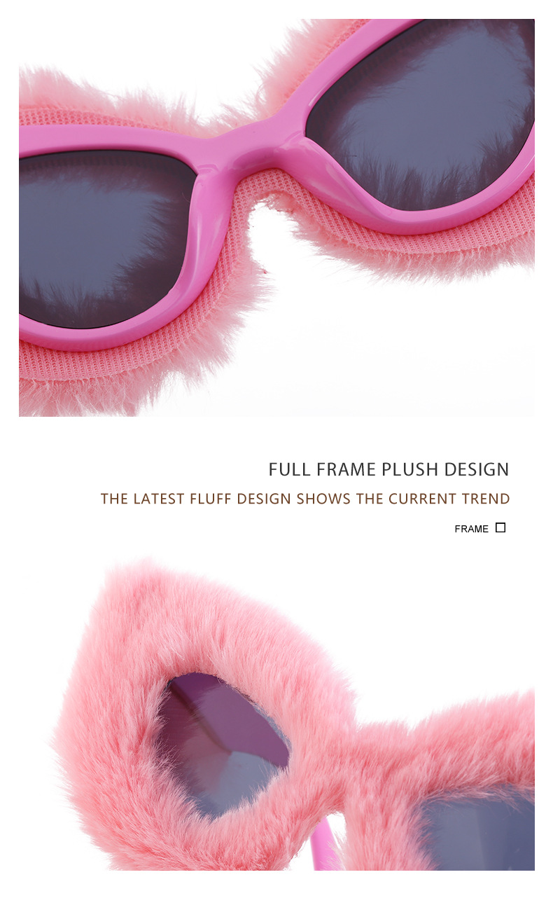 Occhiali da sole fluffy donna stile cat eye alla moda_voghion.com