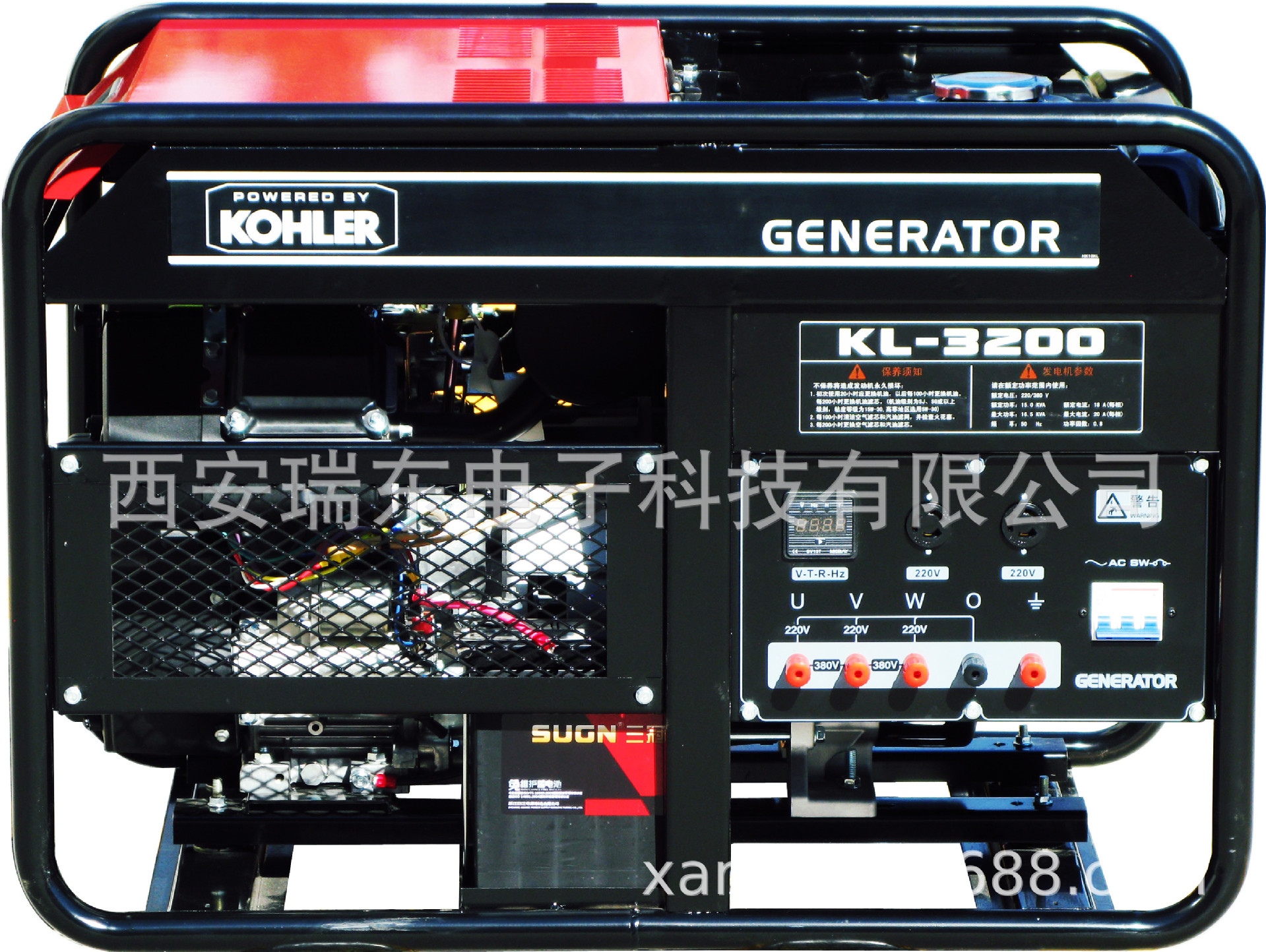 科勒15KW发电机 KL-3200科勒汽油三相发电机组
