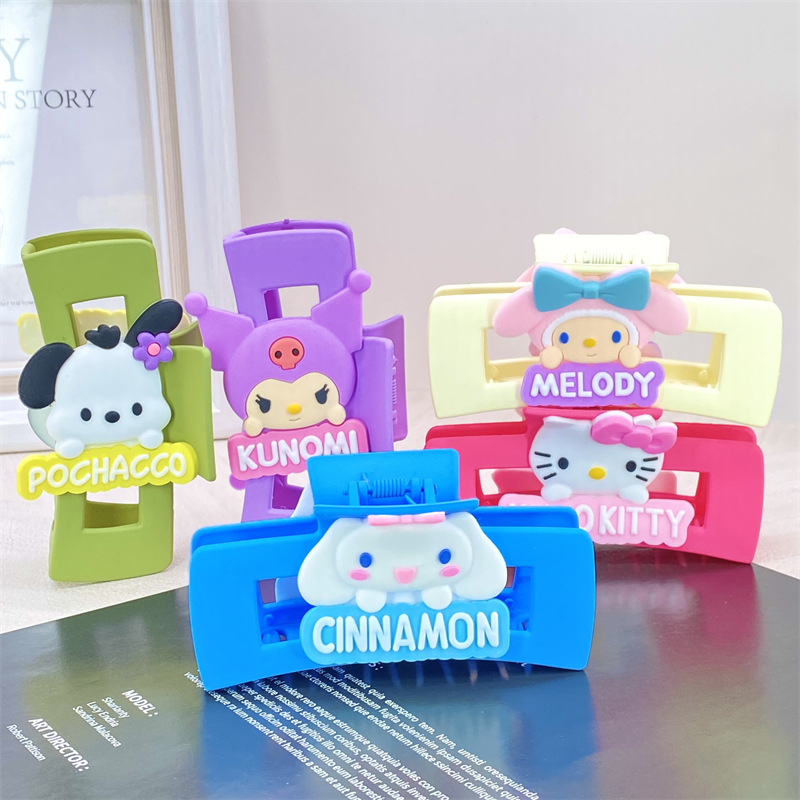 2023 nuevo clip de melocotón Rosa lindo oso arco accesorios para el cabello Dulce Crema pegamento horquilla clip de tiburón