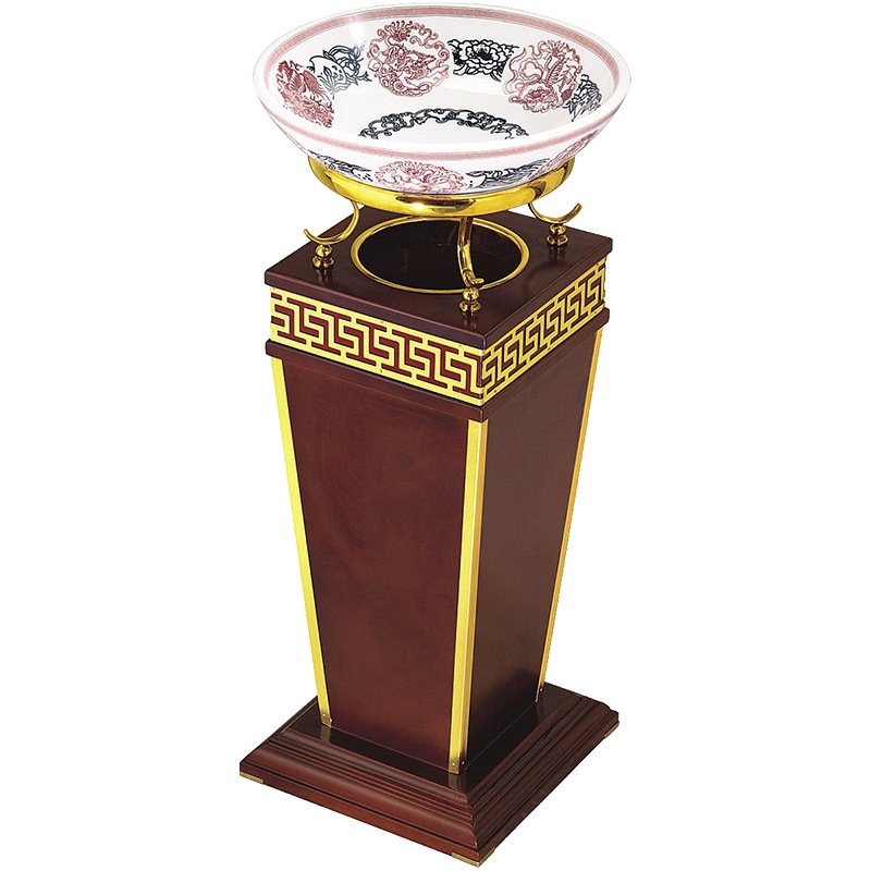 Chinese Japanese-style hotel restaurant mahogany elevator mouth treasure diamond ash bucket trash can southern hotel GPX-82B