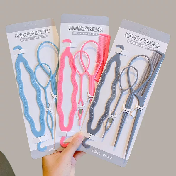 Children's updo artifact 2023 new hair puller hairpin little girl hair braiding tool hair puller hair accessories