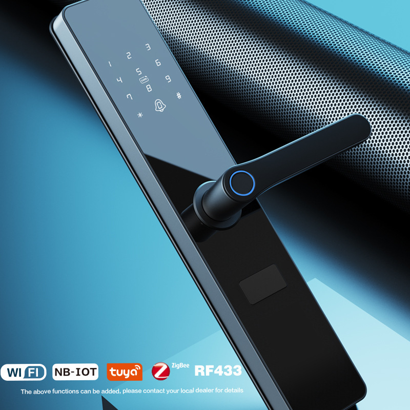 Cerradura de piso de bloqueo de huellas digitales cerradura de puerta doméstica cerradura de puerta inteligente cerradura de puerta graffiti cerradura de puerta inteligente