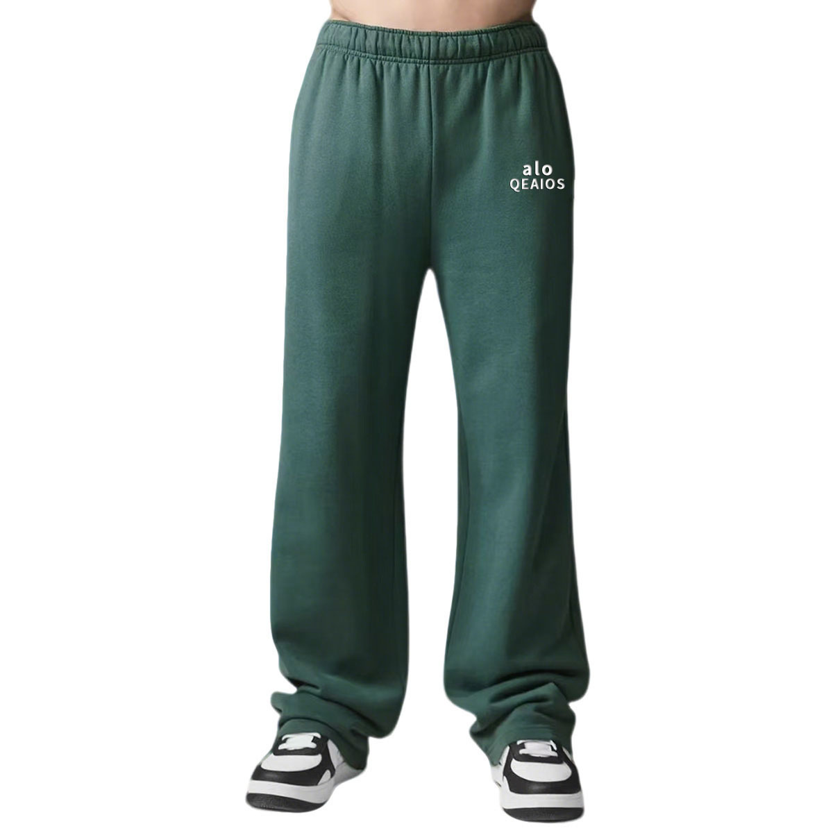 alo nuevo pantalones casuales sueltos de piernas anchas primavera y otoño de dopamina pantalones de color sólido pantalones casuales