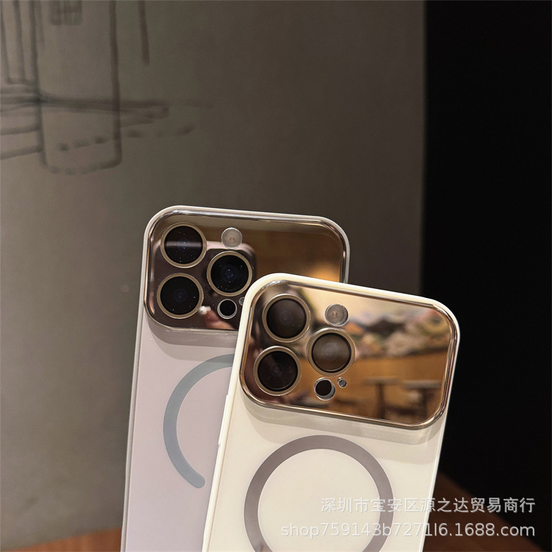 适用iPhone17Pro磨砂肤感磁吸充电手机壳苹果16秒变17大视窗全包|undefined