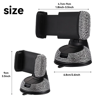 Car phone holder – Diamond-Encrusted Car Phone Holder