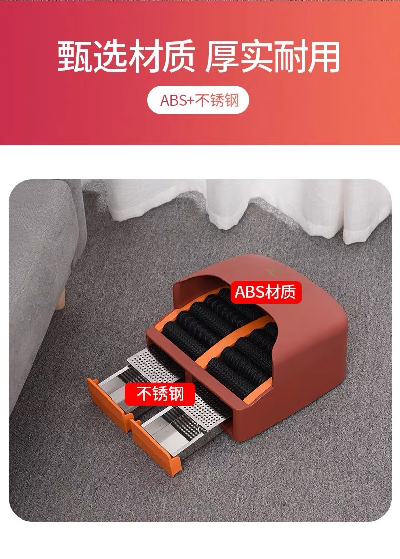 Foot Moxibustion Box with Massage Roller Ginger-Style Warming Tool for Home Spa and Wellness Studio Use in use