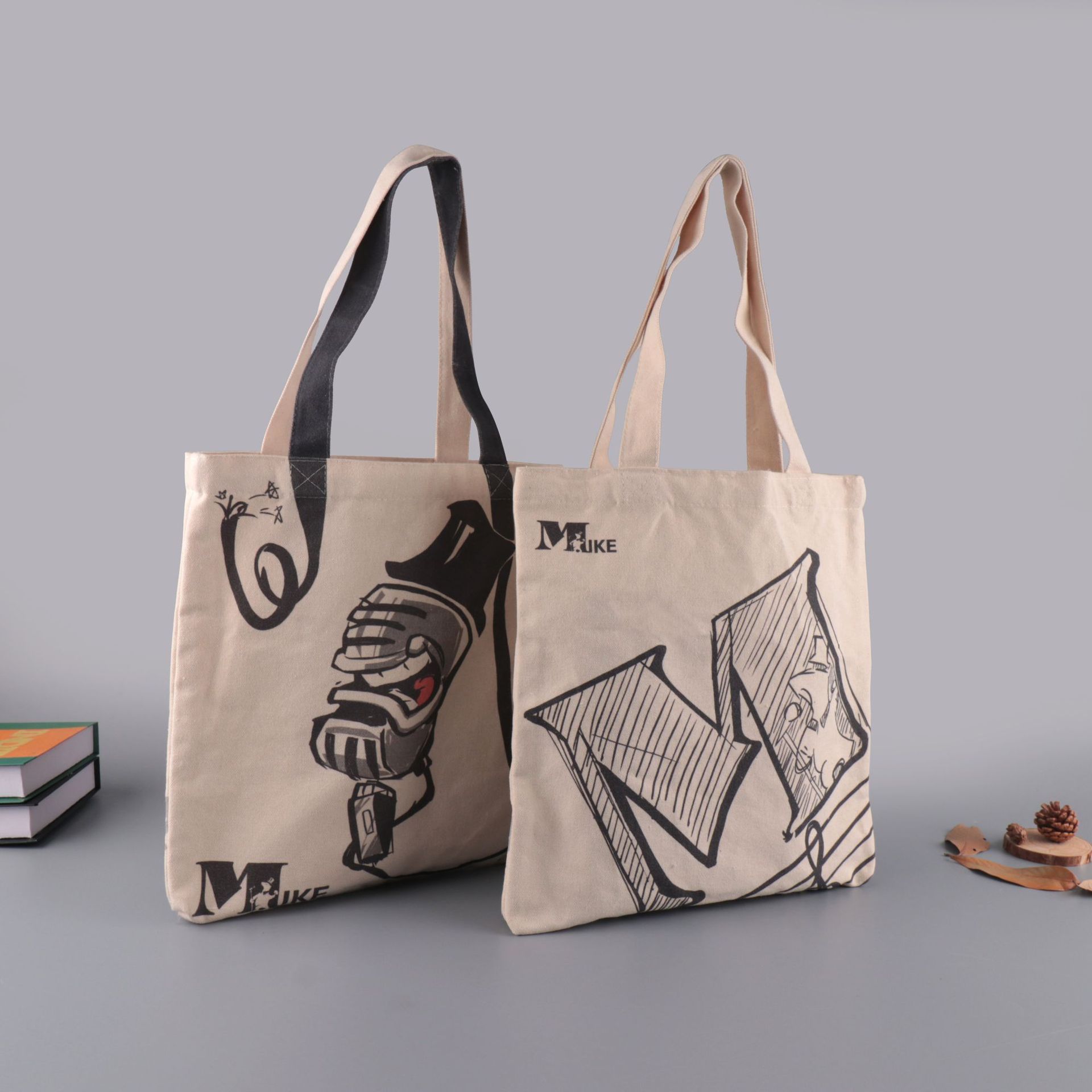 免费拿样 现货帆布袋定做logo 手提棉布袋 有机棉袋购物白色