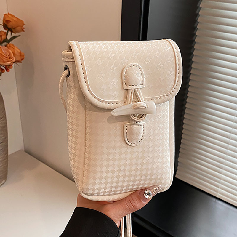 Mobil crossbody til kvinder 2024 nyt sans niche design alsidig afslappet og moderigtig enkelt skulder lille firkantet_voghion.com