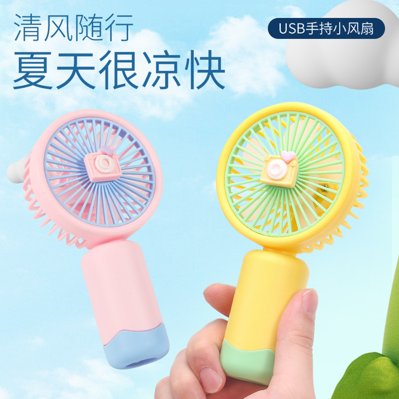 fresh handheld small cartoon table air fan