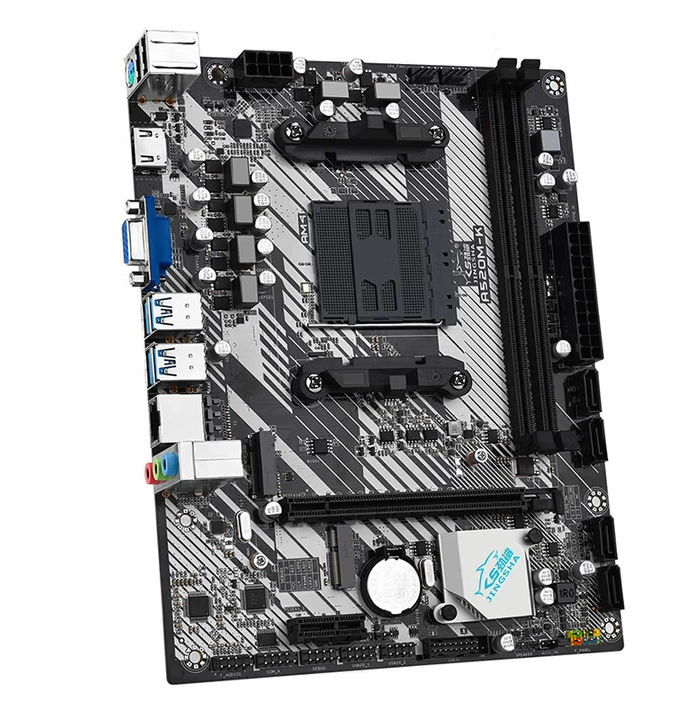 Jinsha A520M-K WIFI M.2 слот игровой материнской платы (AMD A520/Socket AM4)