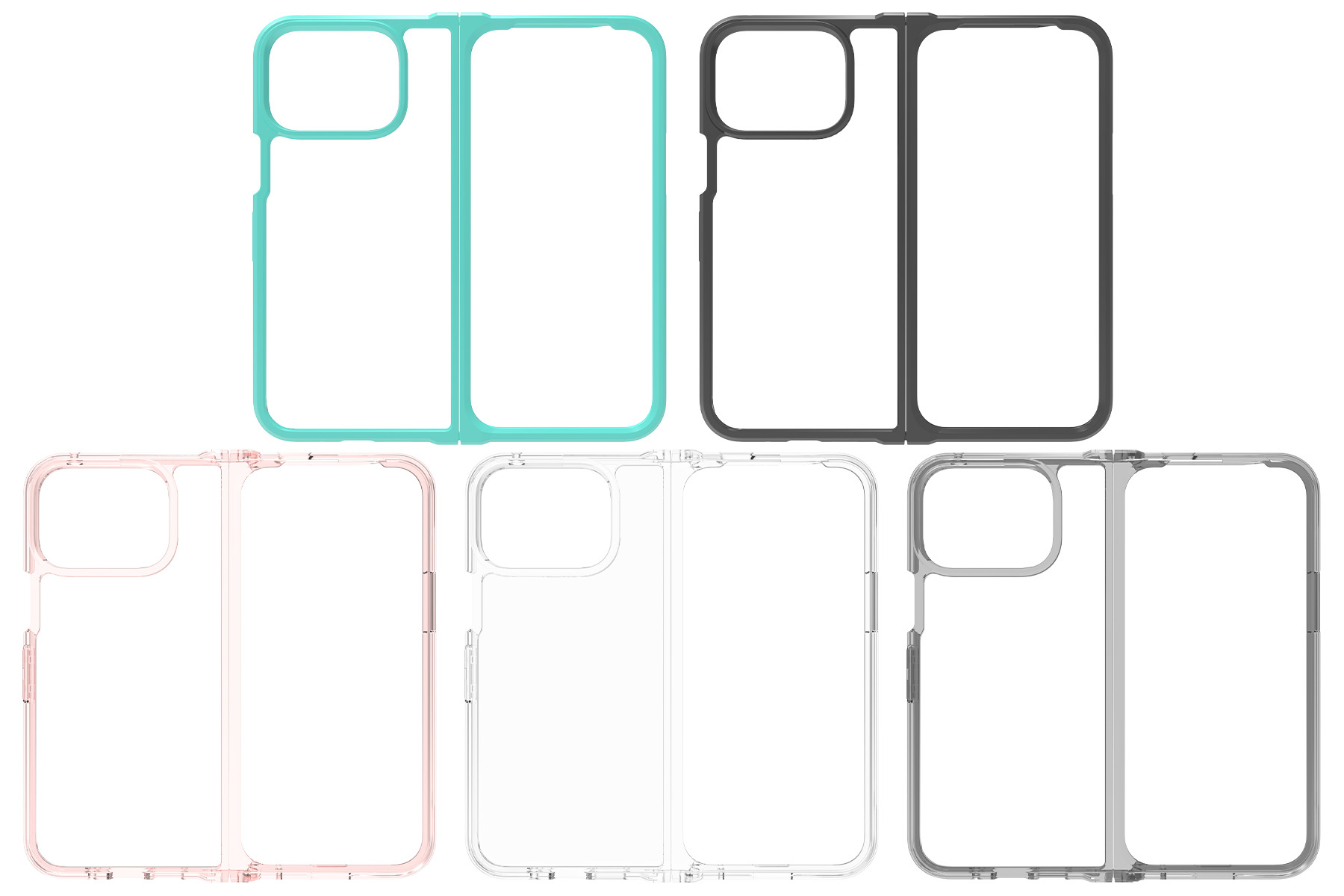 Nuevo transfronterizo aplicable a Google 9 pro Fold izquierda y derecha cubierta transparente plegable 2.0 caso de teléfono móvil integrado