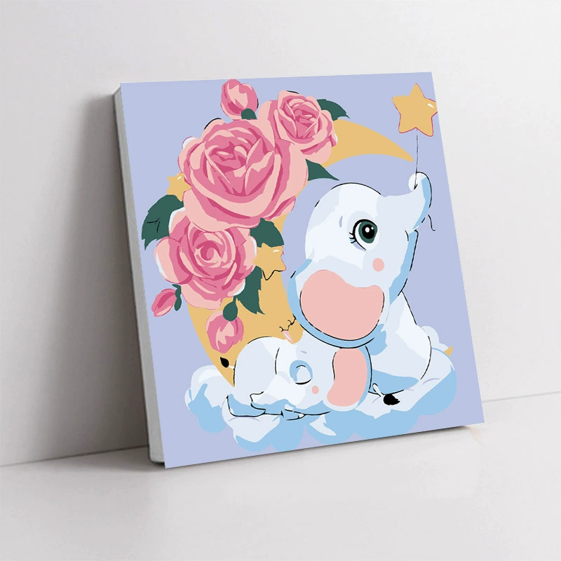 Handmade Acrylic Canvas Art Print, Square 20×20 / 30×30 cm, Sealed Backing, Giftable Designs